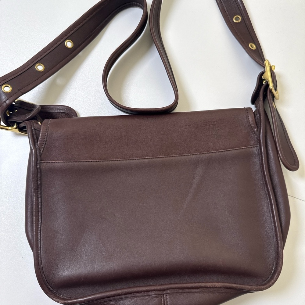 Coach Leather Shoulder Bag Purse Brown Vintage Classic - Picture 8 of 10